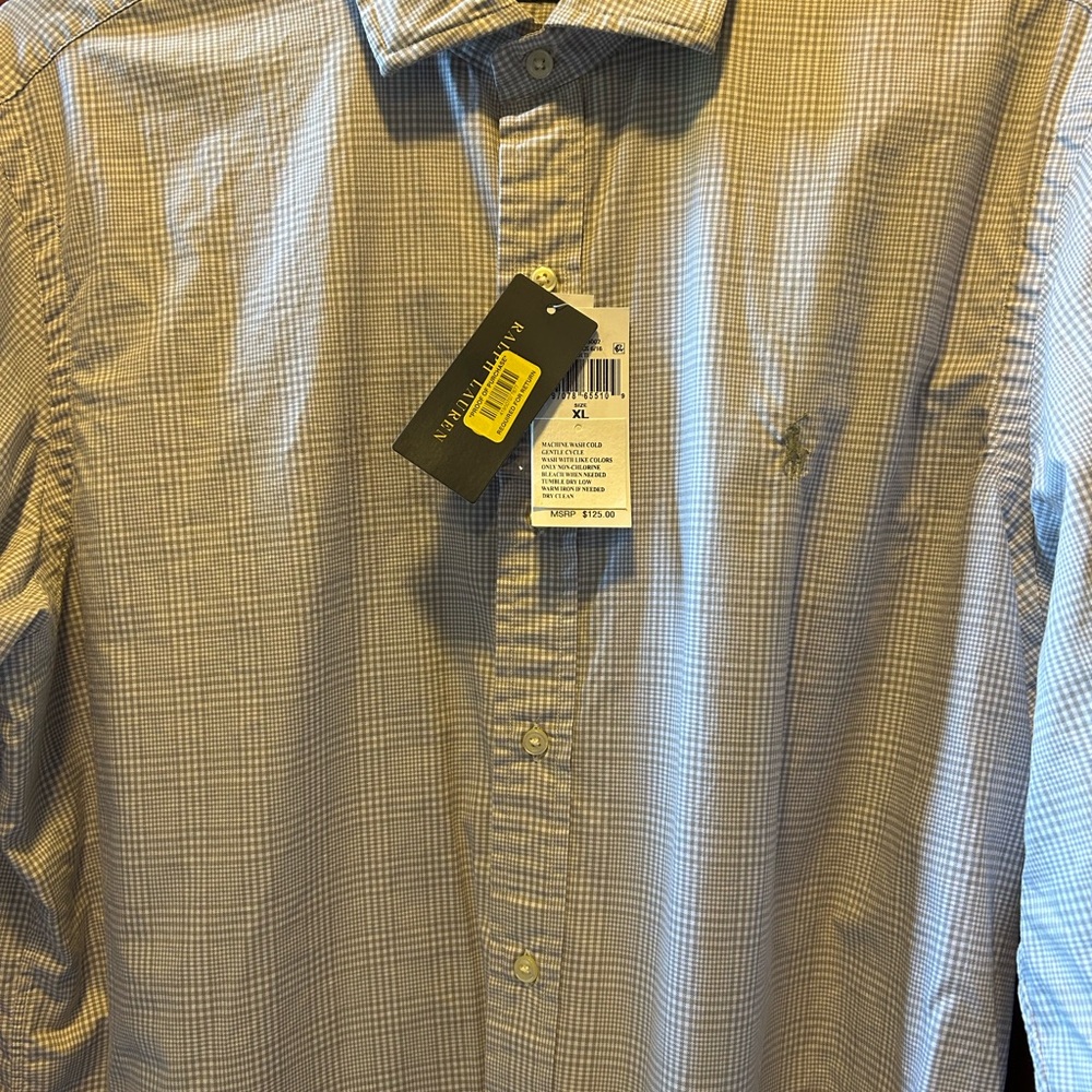 Polo Ralph Lauren Light Blue Plaid Shirt